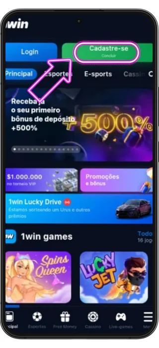 1win login