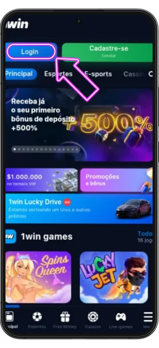 1win brasil login