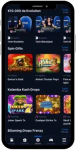 screenshot 1win mobile application